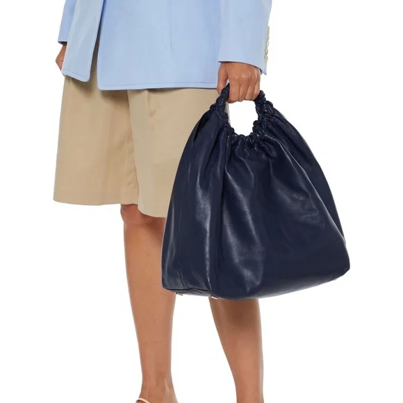 The Row XL Double Circle Lambskin Leather Tote - Picture 9 of 14